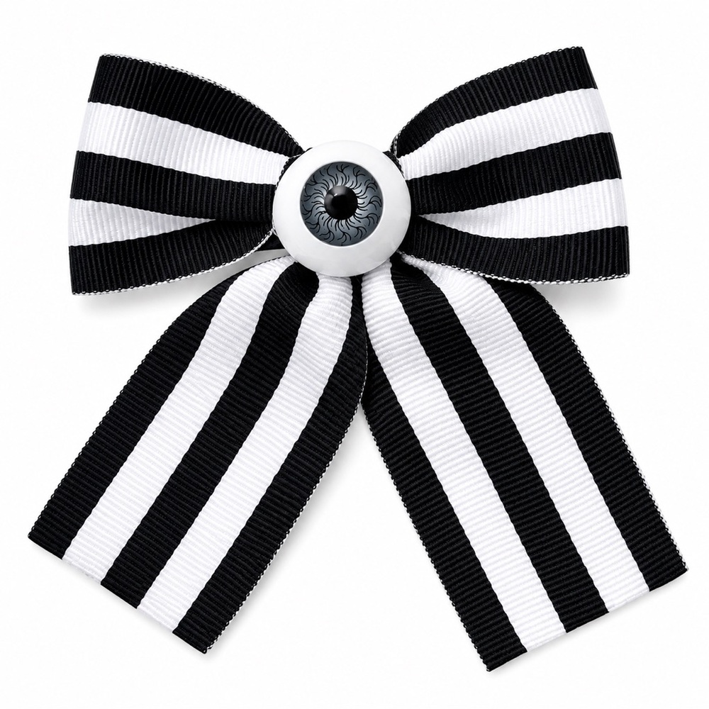 Bow Eyeball Clip – 1.5” Ribbon - Phantom Parade